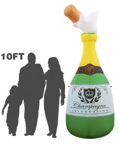 Holidayana HOME GOODS Inflatable Champagne Bottle Decoration With Built-In Fan And LED Lights 8 Holidayana HOME GOODS Inflatable Champagne Bottle Decoration With Built-In Fan And LED Lights