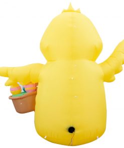 Holidayana Inflatable Easter Baby Chick With Easter Eggs Basket Decoration With Built-In Fan And LED Lights 15 Holidayana Inflatable Easter Baby Chick With Easter Eggs Basket Decoration With Built-In Fan And LED Lights