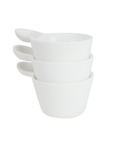 Zelancio Ramekin Dishes Set Of 3 Porcelain Ramekins In White With Handles, Ramekin Cups, Ramekin Bowls Are Perfect For Creme Brulee, Flan, Chicken Pot Pie, And French Onion Soup Microwave Safe HOME GOODS