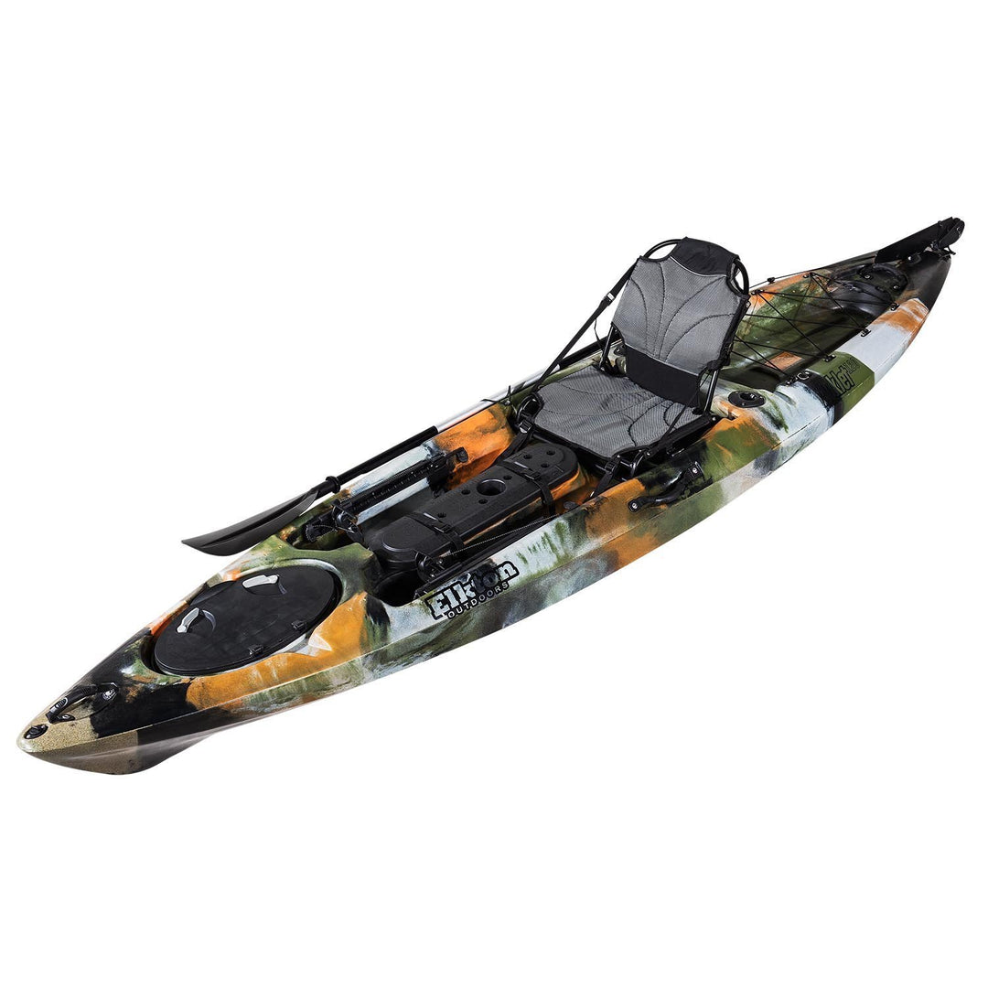 Elkton Outdoors Auklet 12 Foot Single Person Sit On Top Fishing Kayak With SmartTracker Rudder And Aluminum Framed Seat SPORTING GOODS 3 Elkton Outdoors Auklet 12 Foot Single Person Sit On Top Fishing Kayak With SmartTracker Rudder And Aluminum Framed Seat SPORTING GOODS