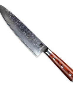 Zelancio Kitchen 6 Piece Hammered Damascus Steel Knife Set With 16-Layer Steel Blade And Teak Handle 7 Zelancio Kitchen 6 Piece Hammered Damascus Steel Knife Set With 16-Layer Steel Blade And Teak Handle