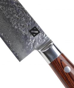 Zelancio Kitchen 6 Piece Hammered Damascus Steel Knife Set With 16-Layer Steel Blade And Teak Handle 8 Zelancio Kitchen 6 Piece Hammered Damascus Steel Knife Set With 16-Layer Steel Blade And Teak Handle