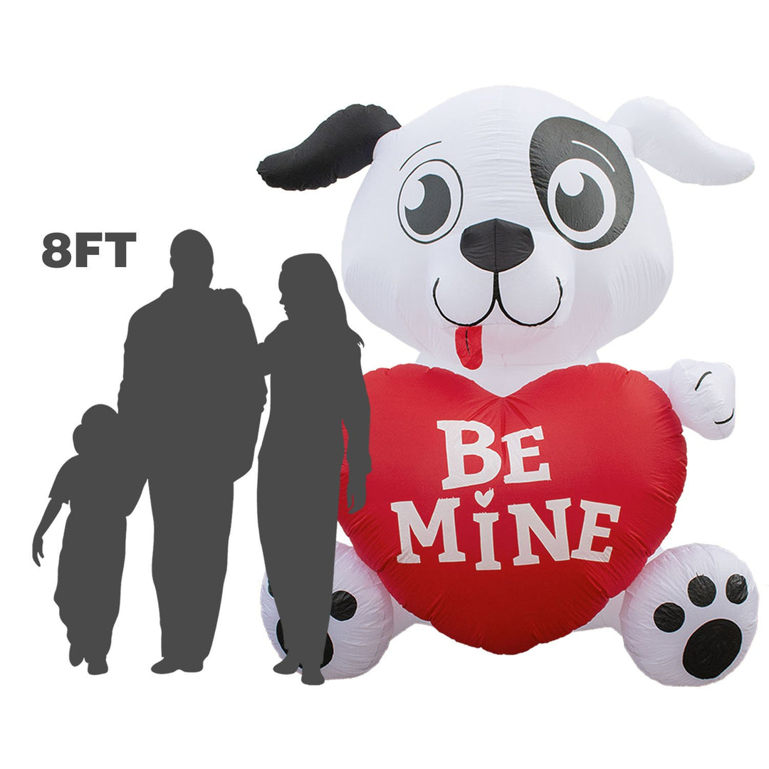 Holidayana Inflatable Valentines Day Dog With Heart Decoration With Built-In Fan And LED Lights 3 Holidayana Inflatable Valentines Day Dog With Heart Decoration With Built-In Fan And LED Lights