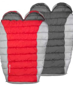 SPORTING GOODS Winterial Double Mummy Bag Red