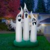 Holidayana HOME GOODS Inflatable Ghost Family Decoration With Built-In Fan And LED Lights