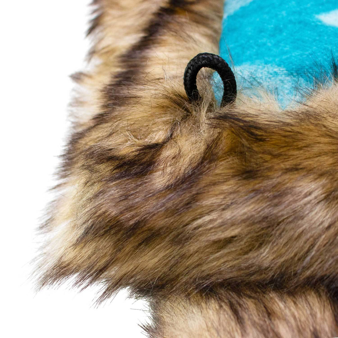 Moonstone Faux Wolf Fur Blanket With Button Straps And Storage Pocket, 54 Inches X 64 Inches HOME GOODS 7 Moonstone Faux Wolf Fur Blanket With Button Straps And Storage Pocket, 54 Inches X 64 Inches HOME GOODS