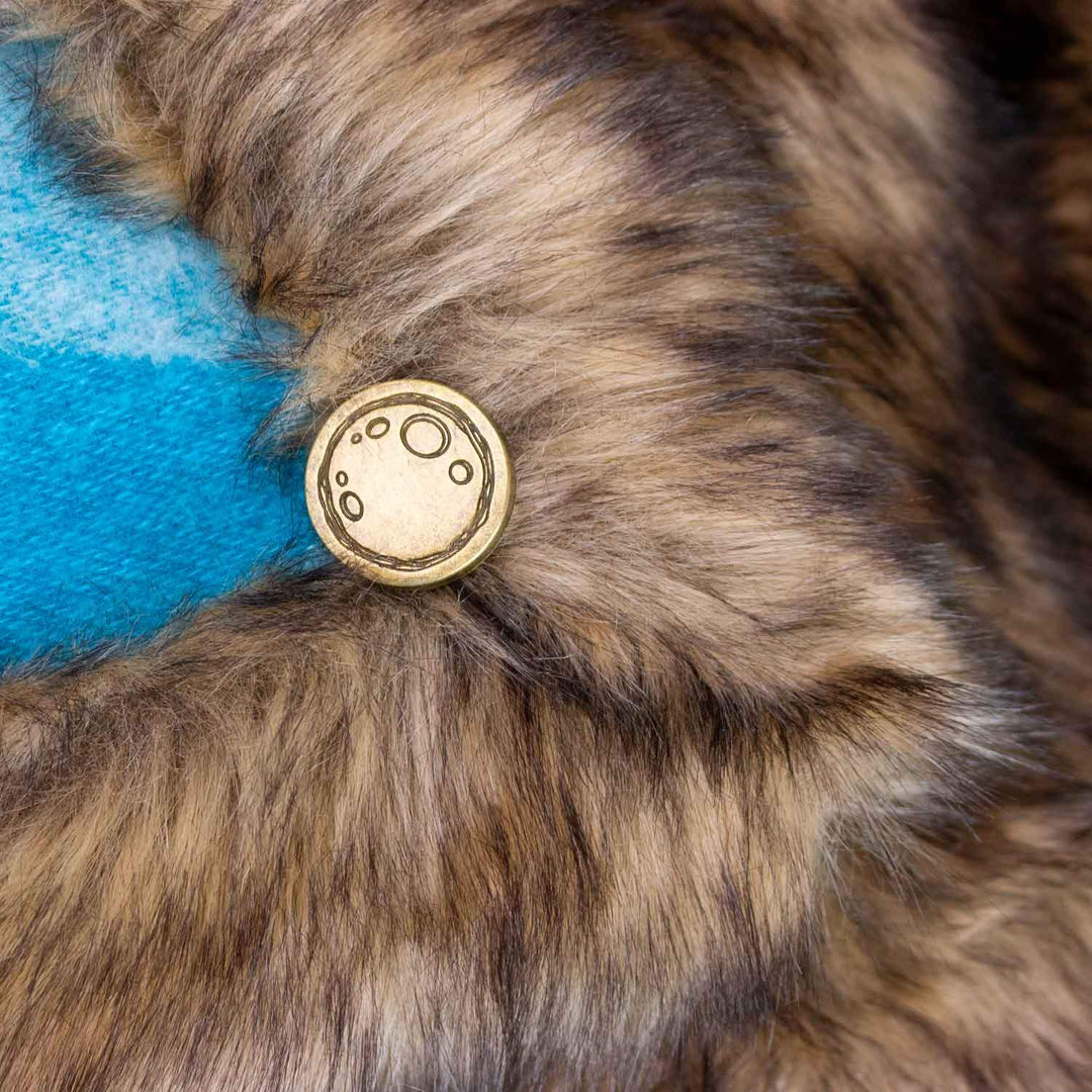 Moonstone Faux Wolf Fur Blanket With Button Straps And Storage Pocket, 54 Inches X 64 Inches HOME GOODS 8 Moonstone Faux Wolf Fur Blanket With Button Straps And Storage Pocket, 54 Inches X 64 Inches HOME GOODS