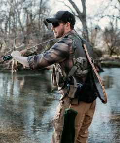 Elkton Outdoors SPORTING GOODS Fly Fishing Vest With Mesh Multi-Pocket Storage