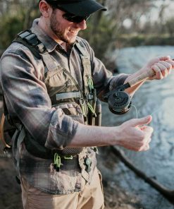 Elkton Outdoors Fly Fishing Vest Backpack With Wading Pack