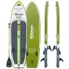 SPORTING GOODS Elkton Outdoors 12' Inflatable Fishing Paddle Board Kit WIth 2 Fishing Rod Holders & Accessory Mount