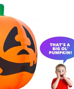 Holidayana Inflatable Halloween Pumpkin Decoration With Built-In Fan And LED Lights HOME GOODS 10 Holidayana Inflatable Halloween Pumpkin Decoration With Built-In Fan And LED Lights HOME GOODS