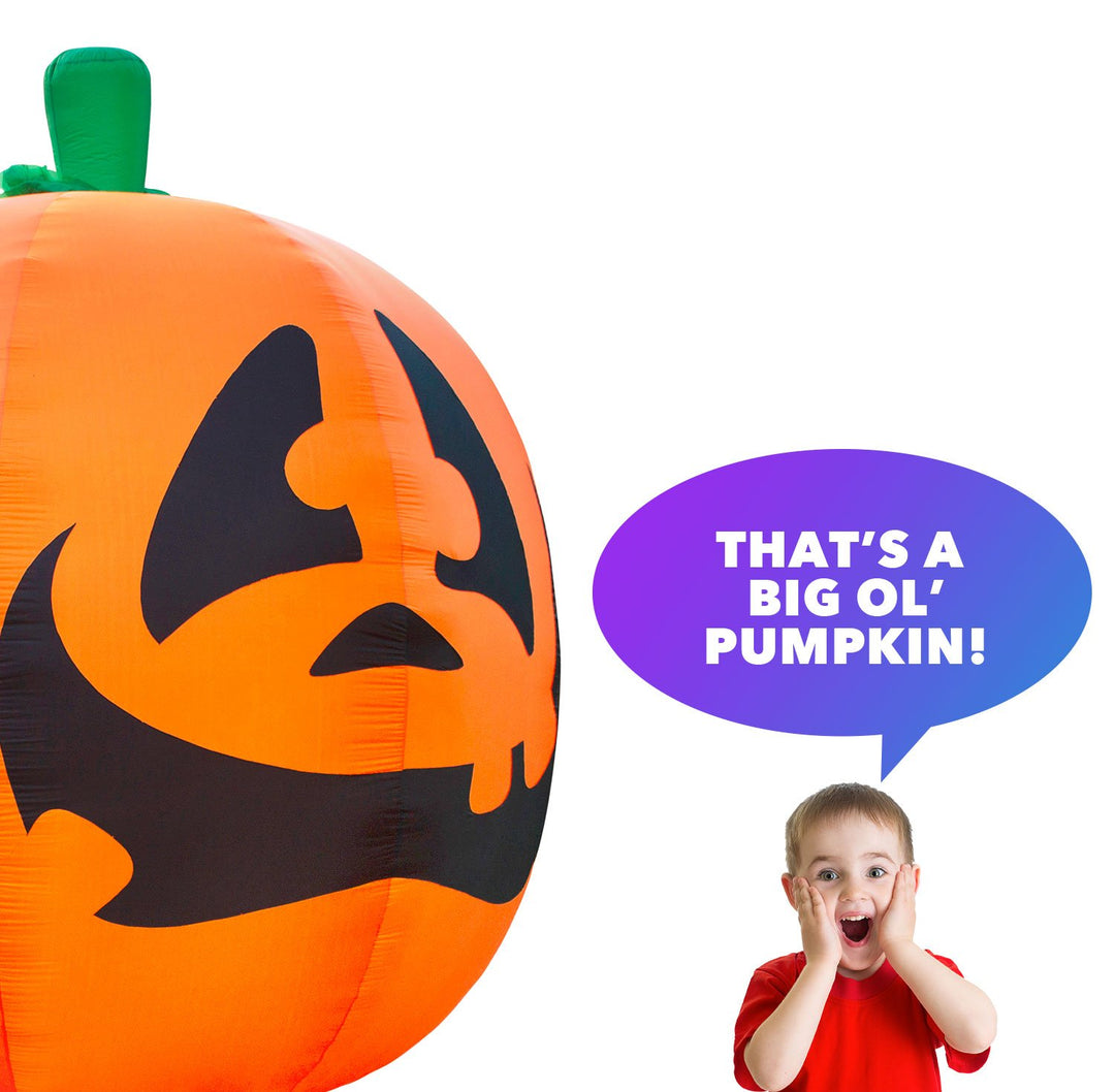 Holidayana Inflatable Halloween Pumpkin Decoration With Built-In Fan And LED Lights HOME GOODS 4 Holidayana Inflatable Halloween Pumpkin Decoration With Built-In Fan And LED Lights HOME GOODS