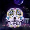 Holidayana Inflatable Halloween Skull Decoration With Built-In Fan And LED Lights HOME GOODS