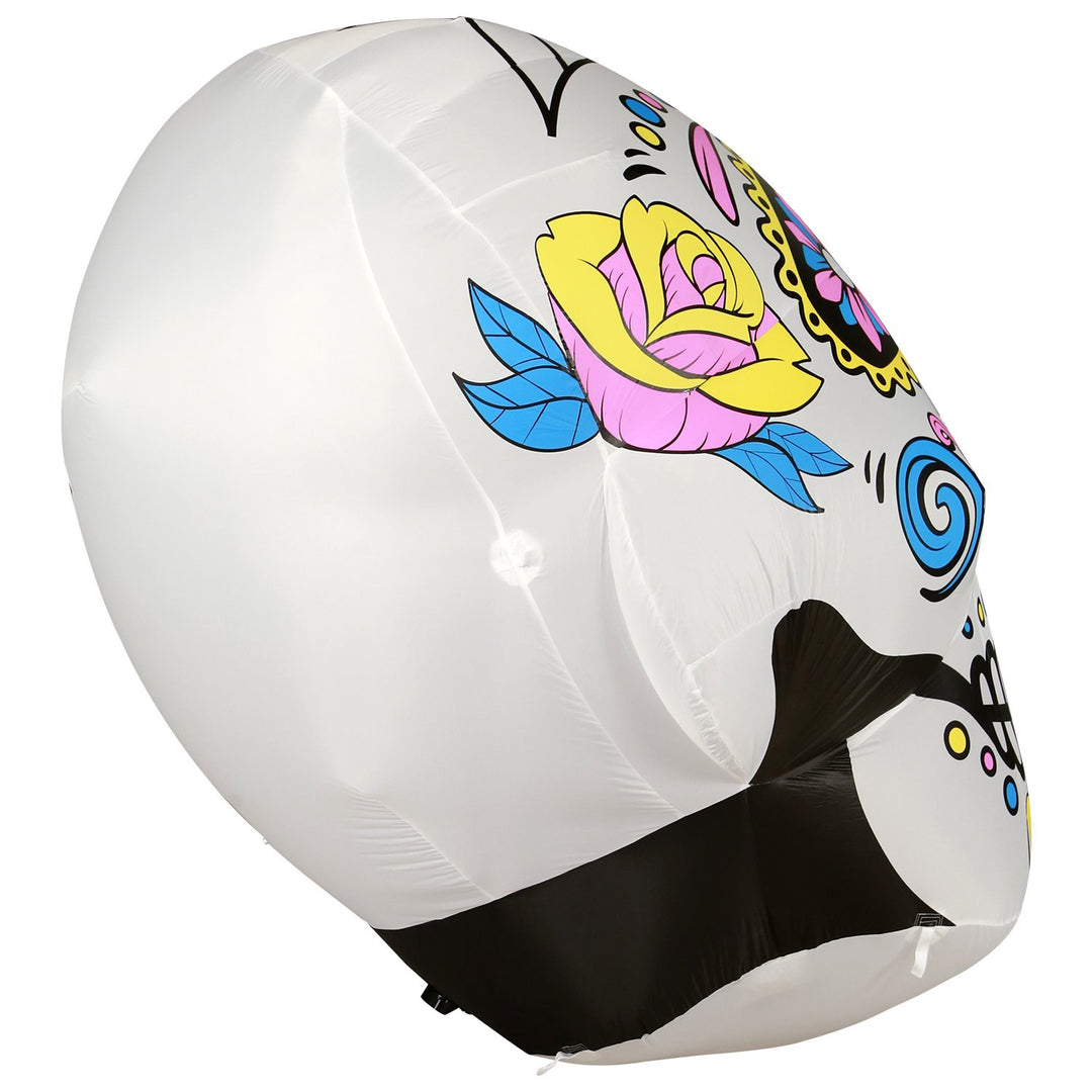 Holidayana Inflatable Halloween Skull Decoration With Built-In Fan And LED Lights HOME GOODS 11 Holidayana Inflatable Halloween Skull Decoration With Built-In Fan And LED Lights HOME GOODS