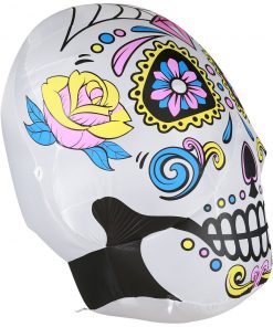 Holidayana Inflatable Halloween Skull Decoration With Built-In Fan And LED Lights HOME GOODS 25 Holidayana Inflatable Halloween Skull Decoration With Built-In Fan And LED Lights HOME GOODS