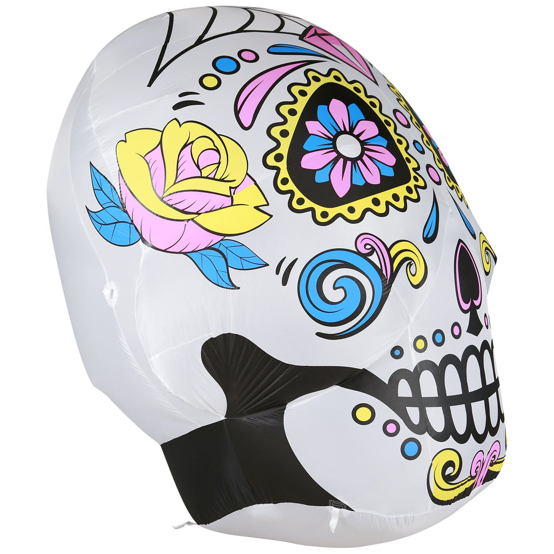 Holidayana Inflatable Halloween Skull Decoration With Built-In Fan And LED Lights HOME GOODS 12 Holidayana Inflatable Halloween Skull Decoration With Built-In Fan And LED Lights HOME GOODS