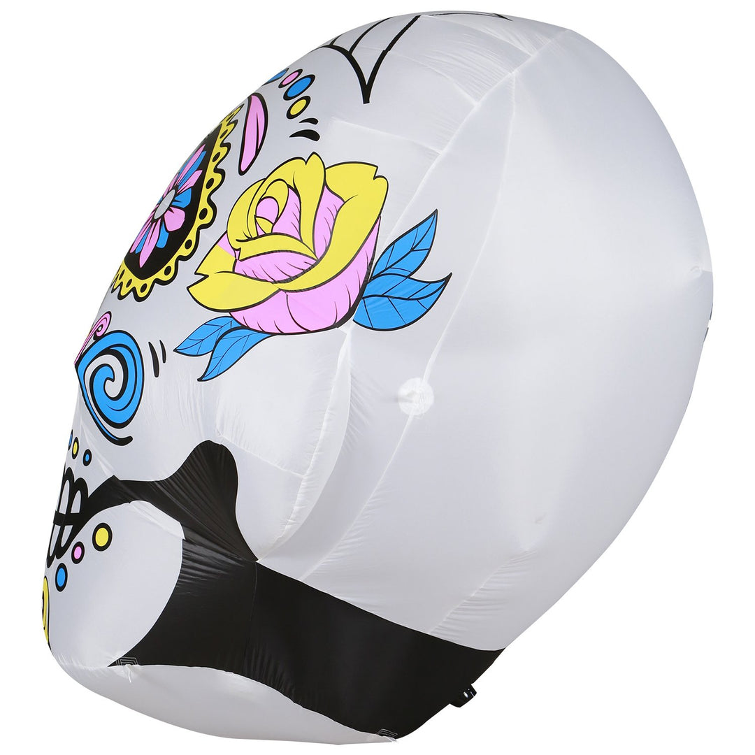 Holidayana Inflatable Halloween Skull Decoration With Built-In Fan And LED Lights HOME GOODS 13 Holidayana Inflatable Halloween Skull Decoration With Built-In Fan And LED Lights HOME GOODS