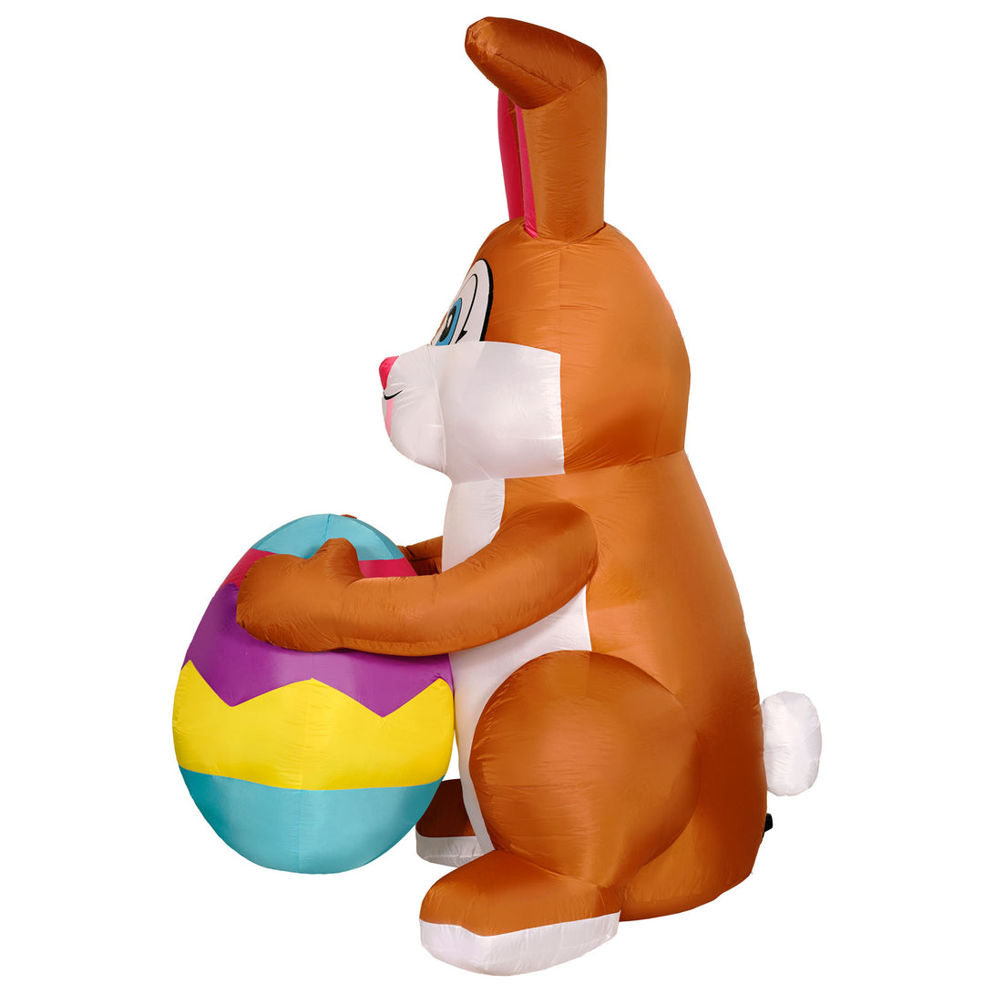 Holidayana LAWN & GARDEN DECOR 9ft Tall Easter Bunny With Egg Lawn Inflatable, Bright Lights, Built-in Fan, And Included Stakes And Ropes 8 Holidayana LAWN & GARDEN DECOR 9ft Tall Easter Bunny With Egg Lawn Inflatable, Bright Lights, Built-in Fan, And Included Stakes And Ropes