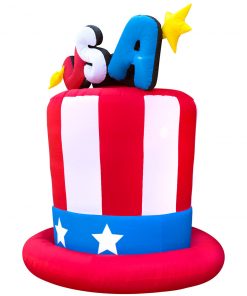 Holidayana 6ft Tall Fourth Of July USA Hat Yard Inflatable 12 Holidayana 6ft Tall Fourth Of July USA Hat Yard Inflatable
