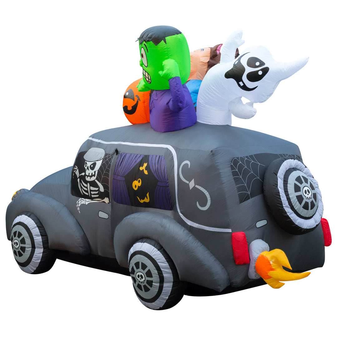 Holidayana Lawn Inflatables 5.5 Ft Inflatable Halloween Monster Hearse Yard Decoration 5 Holidayana Lawn Inflatables 5.5 Ft Inflatable Halloween Monster Hearse Yard Decoration