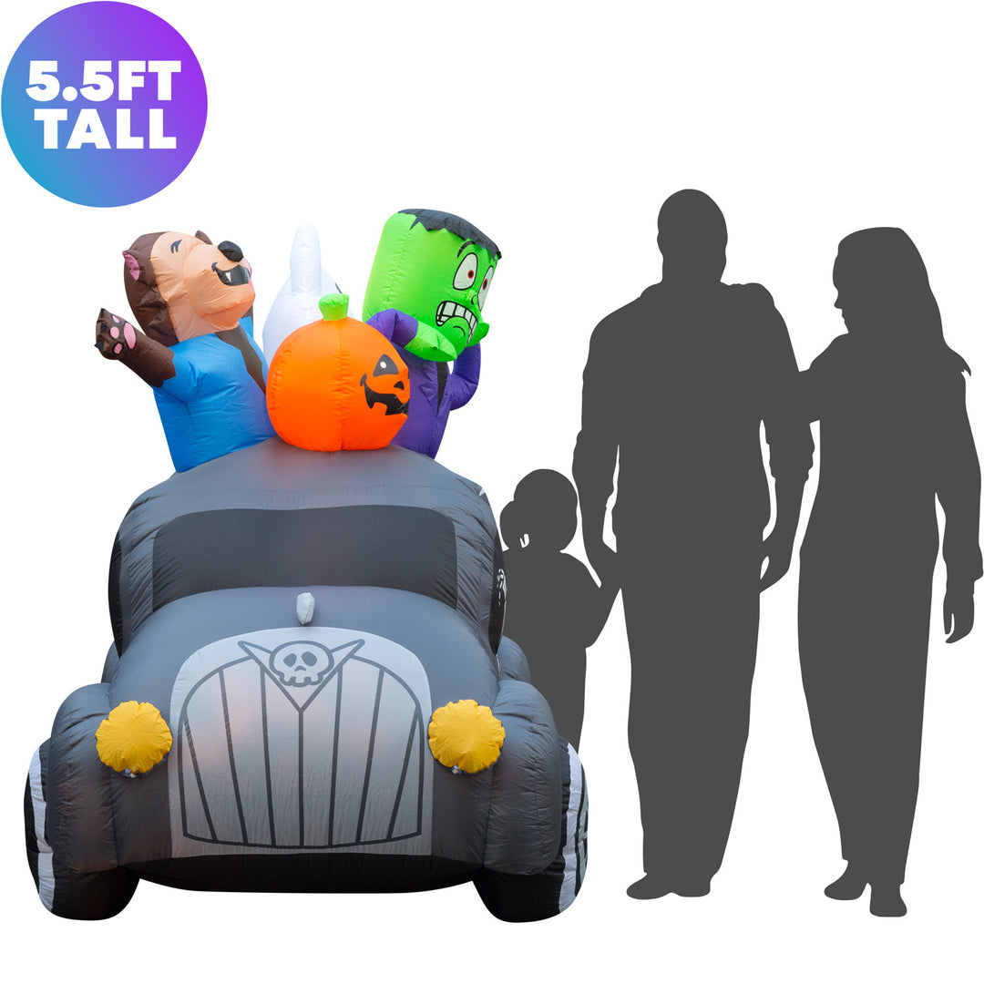 Holidayana Lawn Inflatables 5.5 Ft Inflatable Halloween Monster Hearse Yard Decoration 7 Holidayana Lawn Inflatables 5.5 Ft Inflatable Halloween Monster Hearse Yard Decoration