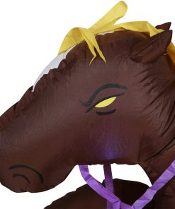 Holidayana HOME GOODS 8 Ft Headless Horseman With Jack O' Lantern Head Halloween Inflatable 18 Holidayana HOME GOODS 8 Ft Headless Horseman With Jack O' Lantern Head Halloween Inflatable