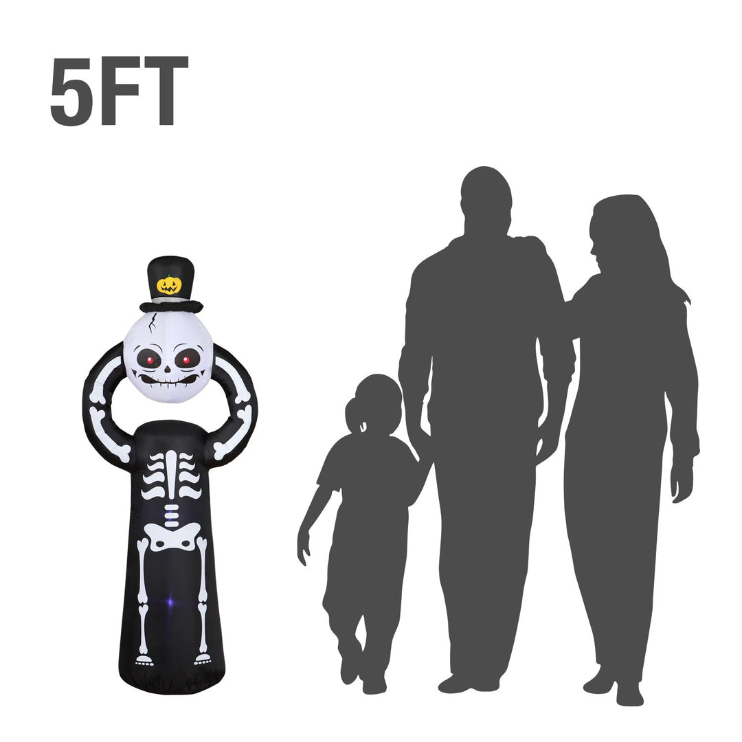 Holidayana HOME GOODS 5 Ft Spooky Headless Skeleton Halloween Inflatable 2 Holidayana HOME GOODS 5 Ft Spooky Headless Skeleton Halloween Inflatable