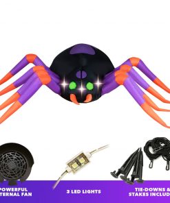 Holidayana 8 Ft Long Creepy Crawly Spider Halloween Inflatable 11 Holidayana 8 Ft Long Creepy Crawly Spider Halloween Inflatable