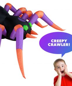 Holidayana 8 Ft Long Creepy Crawly Spider Halloween Inflatable 12 Holidayana 8 Ft Long Creepy Crawly Spider Halloween Inflatable