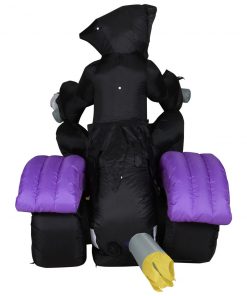 Holidayana HOME GOODS 8 Ft Long Reaper On Trike Chopper Halloween Inflatable