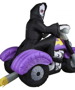 Holidayana HOME GOODS 8 Ft Long Reaper On Trike Chopper Halloween Inflatable