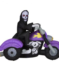 Holidayana HOME GOODS 8 Ft Long Reaper On Trike Chopper Halloween Inflatable