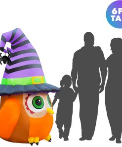 Marketfleet Inc. 6 Ft Inflatable Halloween Witch Owl Yard Decoration Lawn Inflatables 13 Marketfleet Inc. 6 Ft Inflatable Halloween Witch Owl Yard Decoration Lawn Inflatables