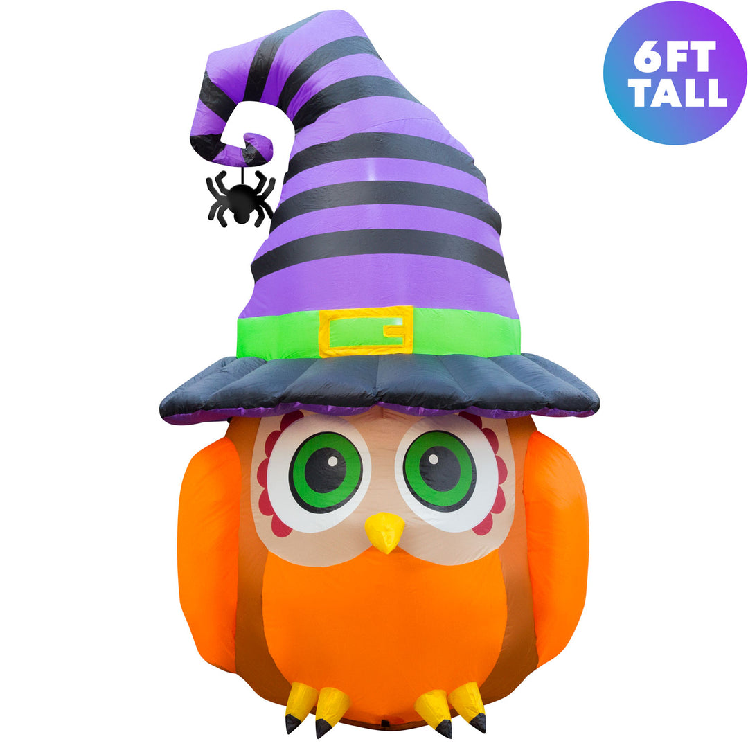 Marketfleet Inc. 6 Ft Inflatable Halloween Witch Owl Yard Decoration Lawn Inflatables 5 Marketfleet Inc. 6 Ft Inflatable Halloween Witch Owl Yard Decoration Lawn Inflatables