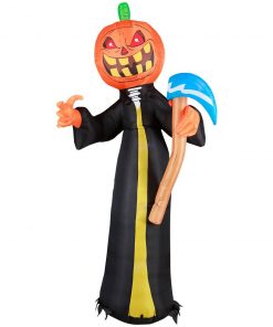 Holidayana 10 Ft Pumpkin Head Reaper With Scythe Halloween Inflatable HOME GOODS 19 Holidayana 10 Ft Pumpkin Head Reaper With Scythe Halloween Inflatable HOME GOODS