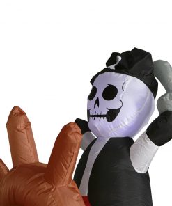 Holidayana HOME GOODS 10 Ft Wide Haunted Pirate Ship Halloween Inflatable