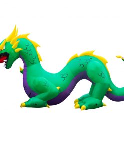 Holidayana 15 Ft Inflatable Halloween Serpent Dragon Yard Decoration Lawn Inflatables