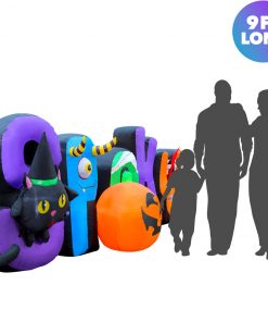 Holidayana 9 Ft Inflatable Halloween Spooky Sign Yard Decoration Lawn Inflatables