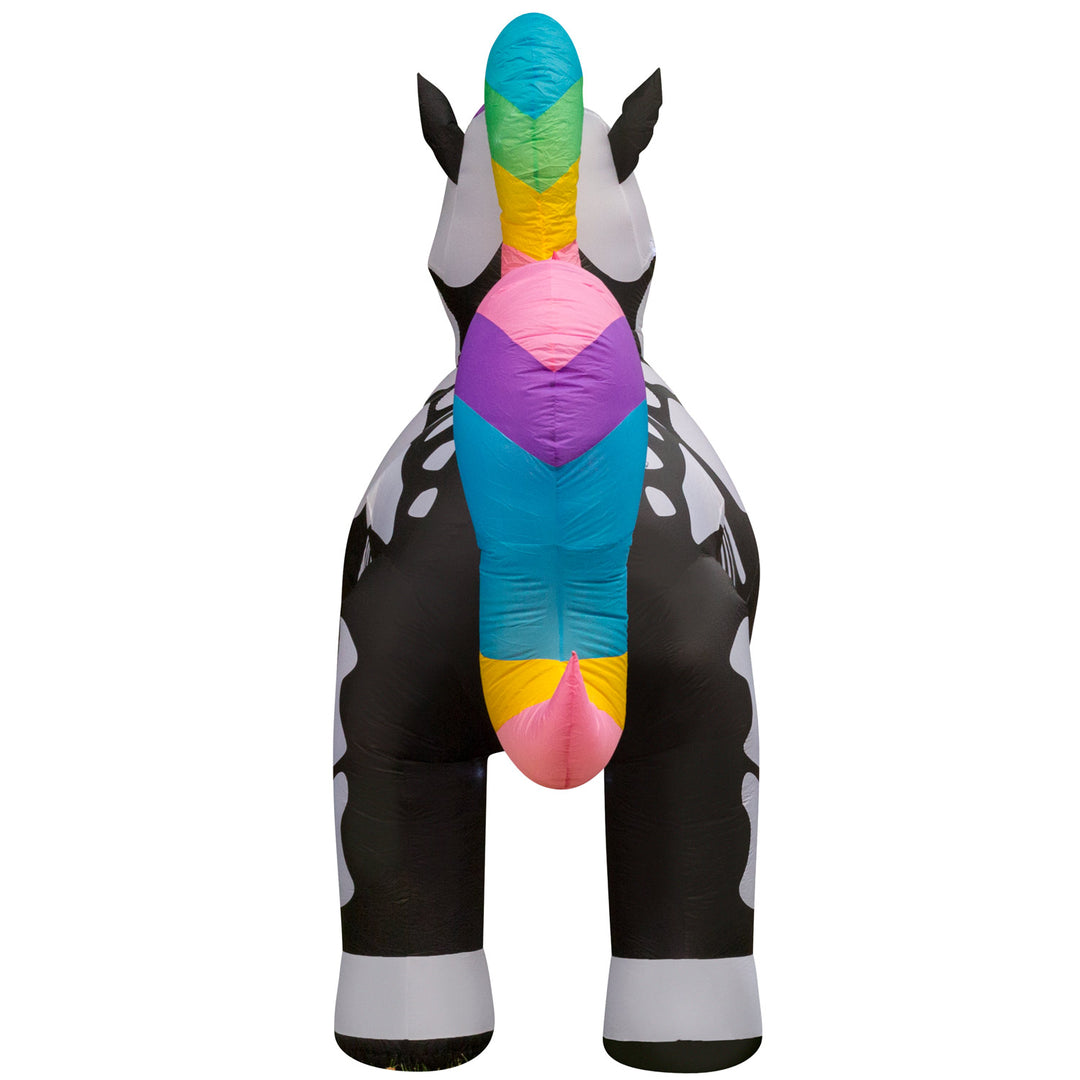 Holidayana 8 Ft Inflatable Halloween Skeleton Unicorn Yard Decoration 4 Holidayana 8 Ft Inflatable Halloween Skeleton Unicorn Yard Decoration