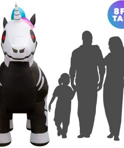 Holidayana 8 Ft Inflatable Halloween Skeleton Unicorn Yard Decoration 15 Holidayana 8 Ft Inflatable Halloween Skeleton Unicorn Yard Decoration
