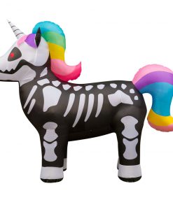 Holidayana 8 Ft Inflatable Halloween Skeleton Unicorn Yard Decoration 10 Holidayana 8 Ft Inflatable Halloween Skeleton Unicorn Yard Decoration