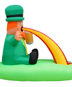 Holidayana Holiday Decorations 6ft Tall Saint Patrick's Day Puking Leprechaun Lawn Inflatable, Bright Lights, Built-in Fan, And Included Stakes And Ropes 14 Holidayana Holiday Decorations 6ft Tall Saint Patrick's Day Puking Leprechaun Lawn Inflatable, Bright Lights, Built-in Fan, And Included Stakes And Ropes