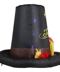 Holidayana Inflatable Pilgrim Hat Thanksgiving Decoration With Built-In Fan And LED Lights HOME GOODS 10 Holidayana Inflatable Pilgrim Hat Thanksgiving Decoration With Built-In Fan And LED Lights HOME GOODS