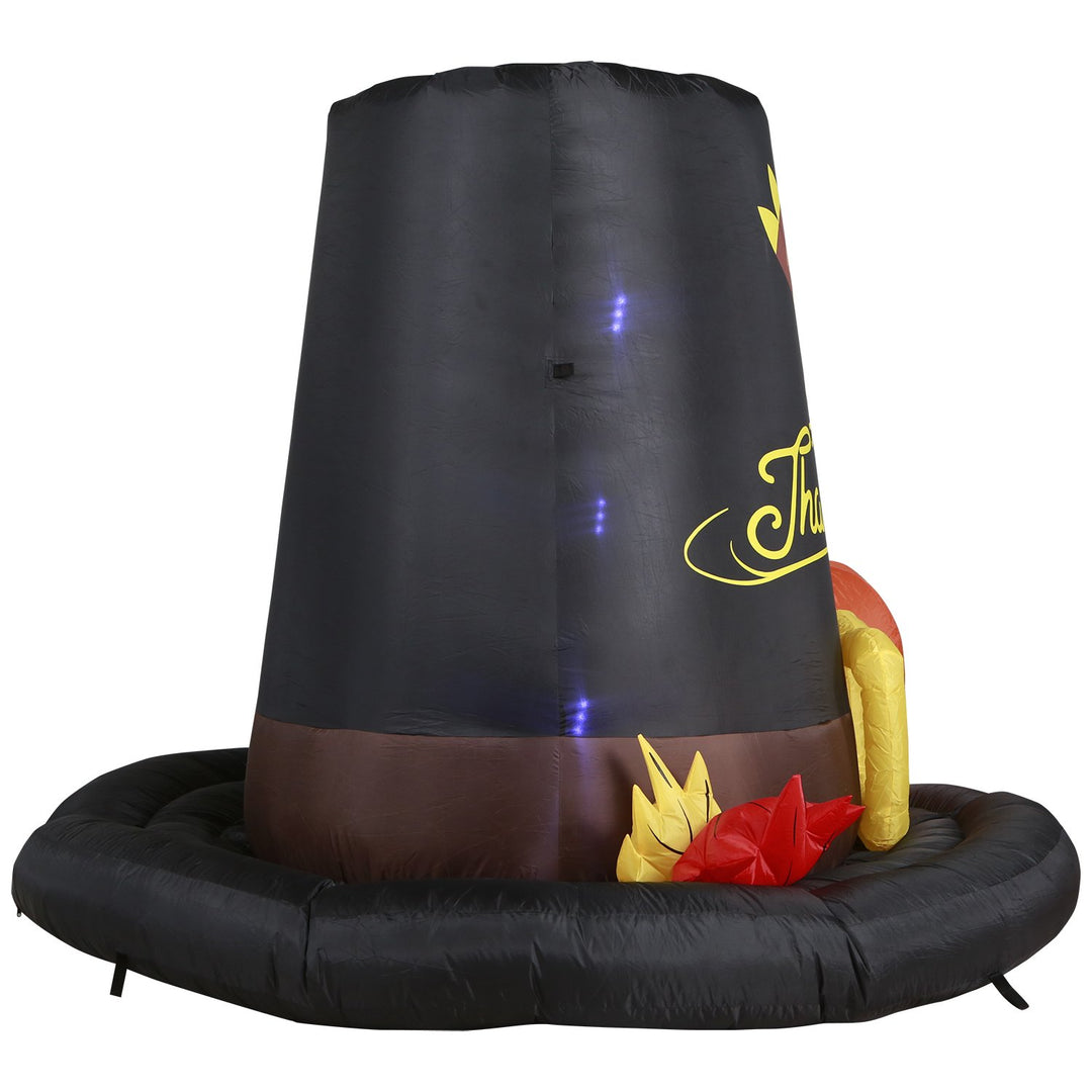 Holidayana Inflatable Pilgrim Hat Thanksgiving Decoration With Built-In Fan And LED Lights HOME GOODS 5 Holidayana Inflatable Pilgrim Hat Thanksgiving Decoration With Built-In Fan And LED Lights HOME GOODS