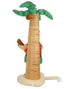 Holidayana 8 Ft Inflatable Christmas Hula Santa Outdoor Decoration With LED Lights, Fan, And Stakes HOME GOODS