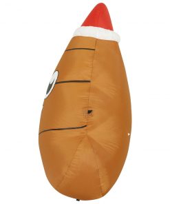 Holidayana 4 Ft Inflatable Christmas Poop Outdoor Decoration With LED Lights, Fan, And Stakes