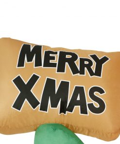 Holidayana HOME GOODS 8 Ft Inflatable Christmas Santa With Sign Outdoor Decoration