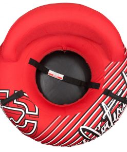 Winterial Deluxe Snow Tube With Back Rest And Carry Strap - Red SPORTING GOODS