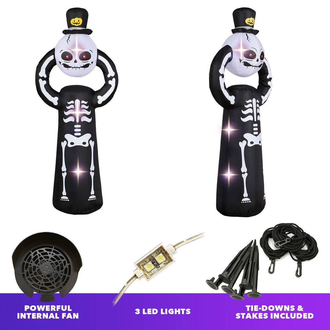 Holidayana HOME GOODS 5 Ft Spooky Headless Skeleton Halloween Inflatable 3 Holidayana HOME GOODS 5 Ft Spooky Headless Skeleton Halloween Inflatable