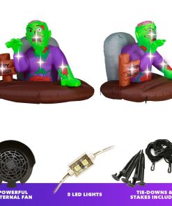 Holidayana 5 Ft Resurrected Graveyard Zombie Halloween Inflatable HOME GOODS 11 Holidayana 5 Ft Resurrected Graveyard Zombie Halloween Inflatable HOME GOODS